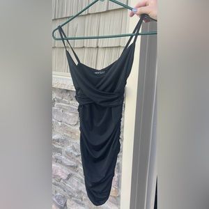 Black mini dress